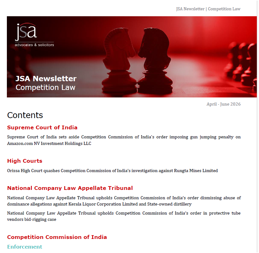 JSA Competition Law Newsletter - July 2026
